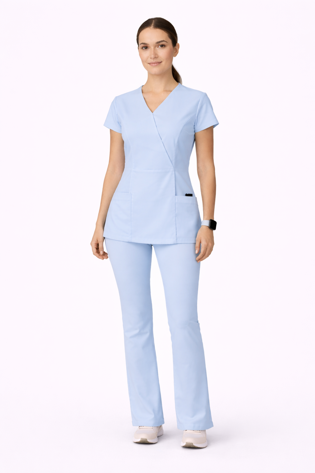 Scrub medical damă bleu – Model PRO