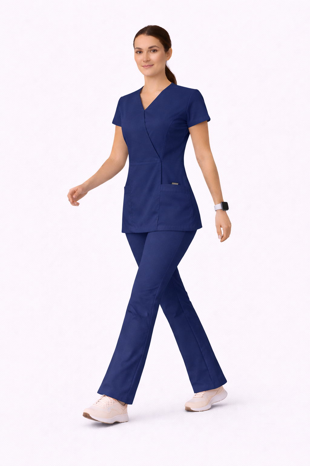 Scrub medical damă bleumarin – Model PRO